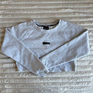 Alphalete Grey Cropped Sweatshirt